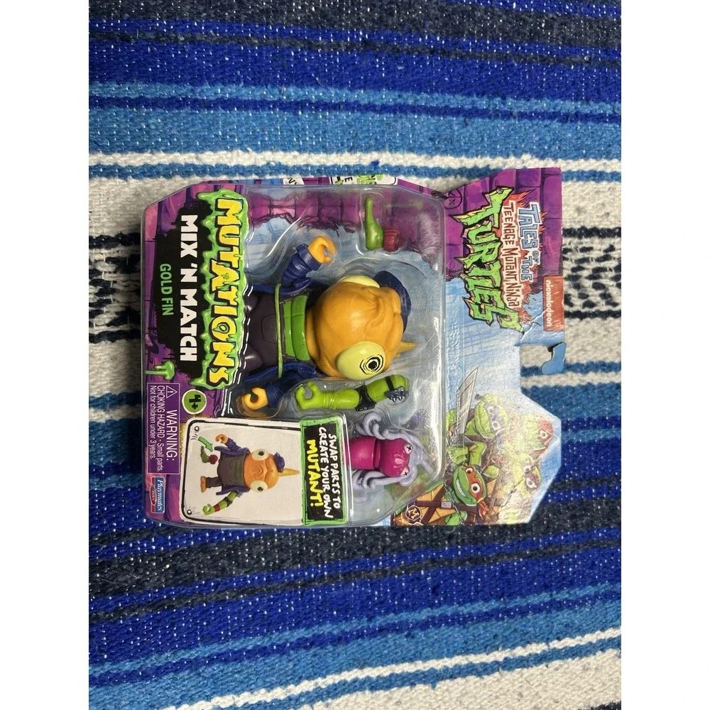 TMNT Tales Of The Teenage Mutant Ninja Turtles Mutation Gold Fin Action Toy
